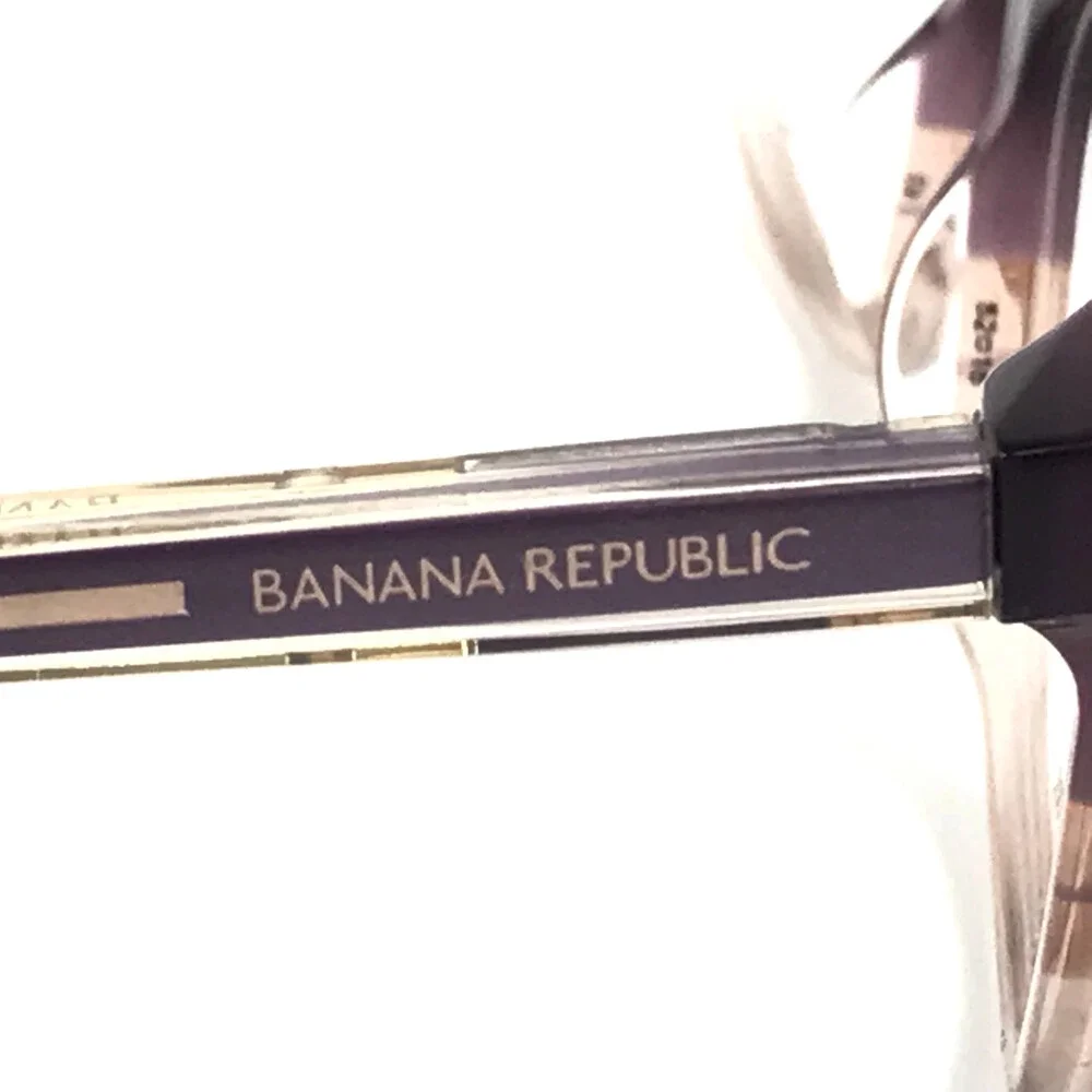 Banana Republic Eyeglasses Frames BR204 2OW Purple Cat Eye Full Rim 52-16-135